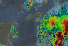 Lluvias ligeras por depresión tropical en el Caribe