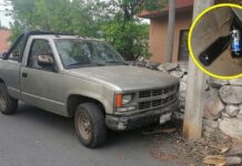 Ebrio conductor causa destrozos en calles de Dzidzantún