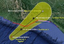 Huracán ‘Agatha’ tocará tierra hoy en Oaxaca como categoría 2