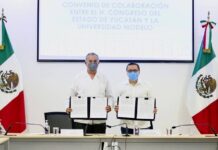Congreso local y Universidad Modelo firman convenio de colaboración