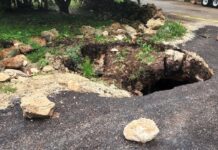 Inicia relleno de ‘socavón’ en Valladolid