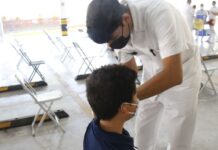Primera dosis a infantes de 5 a 11 y 12 a 14 años de edad de 10 municipios