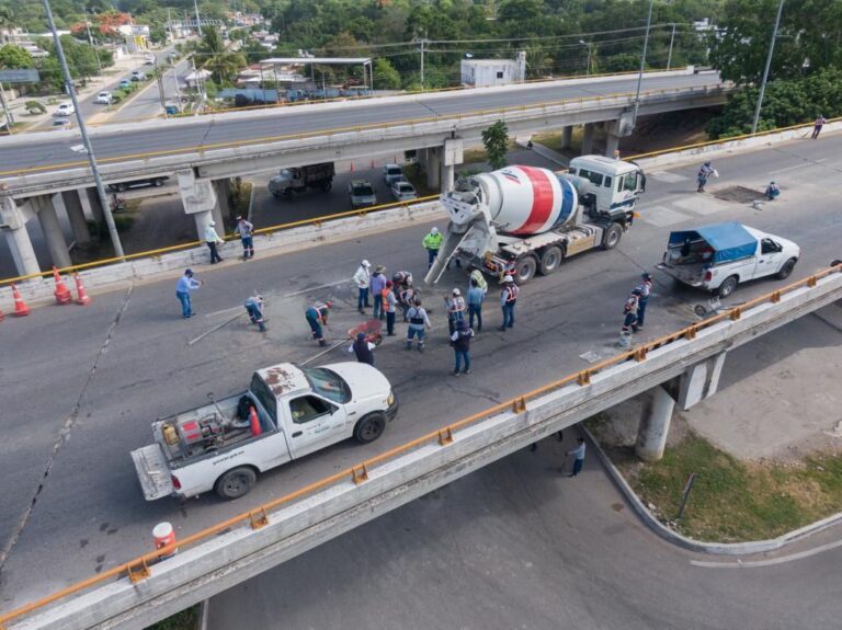 Concluye reparación del puente de la 50