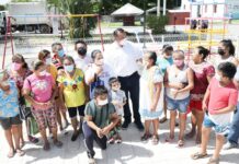 Remodelan parque de Sierra Papacal