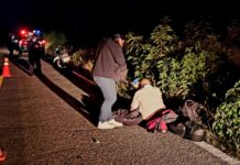 Motociclistas ‘besan’ el pavimento en negro tramo de la vía Kinchil-Celestún