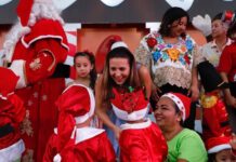 Santa Claus alegra el fin de año en los Cendis de Mérida
