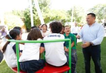 Estrenan parque en Temozón Norte