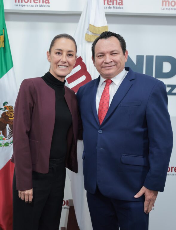 "Huacho" Díaz se reúne con Claudia Sheinbaum y coordinadores