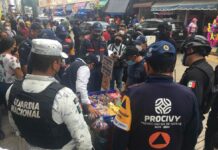 Retiran puestos de pirotecnia irregulares en Mérida