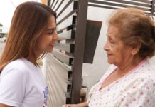 Isabel Rodríguez se une por los adultos mayores
