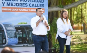 Cecilia y Renán presentan Plan de Movilidad para Mérida