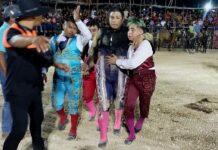 Torero sufre embestida de toro en Dzityá