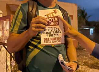 Activistas de Morena recorren Caucel promoviendo voto judicial