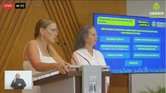Cecilia Patrón reconoce retos y presenta programas para juventudes en Mérida