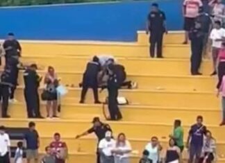 Tragedia en final de fútbol; f4llec3 aficionado en gradas