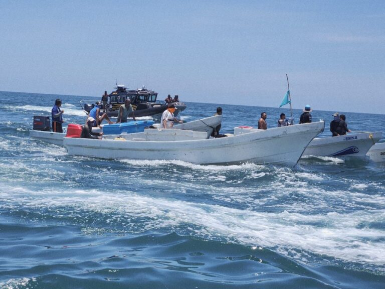 Detienen a tres pescadores furtivos en operativo en altamar Detienen a tres pescadores furtivos en operativo en altamar