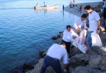 Jornada de limpieza simultánea de 14 playas yucatecas
