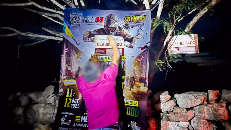 Profepa clausura pista de motocross ilegal en Chicxulub Pueblo