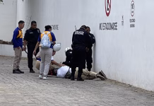 Empleado de pizzería en Tizimín cae de cinco metros caída pizzería tizimín