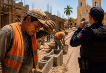 Golpe de calor en Yucatán: albañiles y policías en riesgo