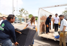Pide Cecilia usar Puntos Mérida Limpia para evitar inundaciones