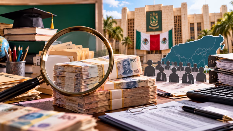 Sin aclarar 64.7 millones de pesos de nómina de Educación y Finanzas en Yucatán